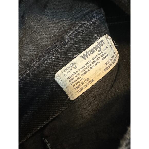 Vintage 90s Black Silverlake Wranglers - Picture 3 of 5